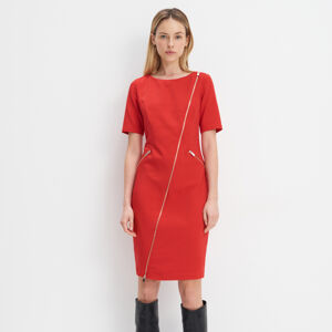 Mohito - Mini šaty s příměsí bavlny - Červená