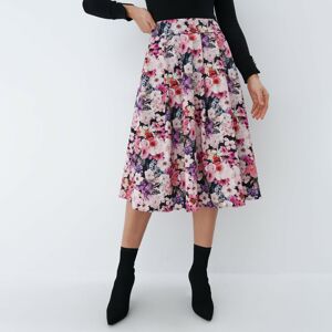 Mohito - Květinová midi sukně - Černý