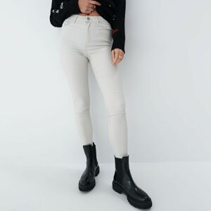 Mohito - Voskované kalhoty skinny - Světle šedá