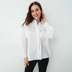 Mohito - Bílá košile s vysokým podílem bavlny - Bílá