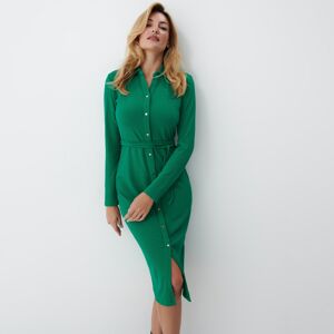 Mohito - Proužkované šaty - Zelená