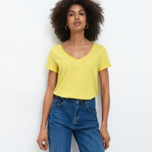 Mohito - Jednobarevné tričko - Žlutá