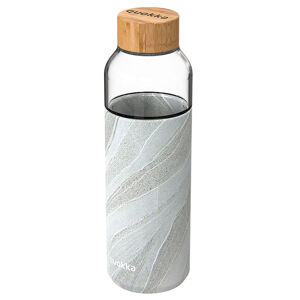 Skleněná lahev na vodu Flow 660 ml, Quokka, white stone