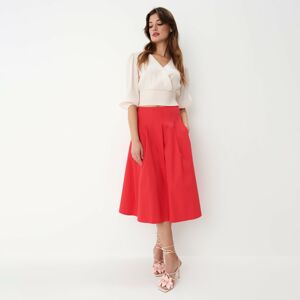 Mohito - Midi sukně s vysokým podílem bavlny - Růžová