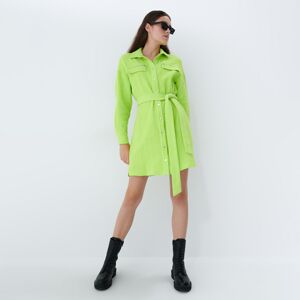Mohito - Košilové mini šaty - Zelená