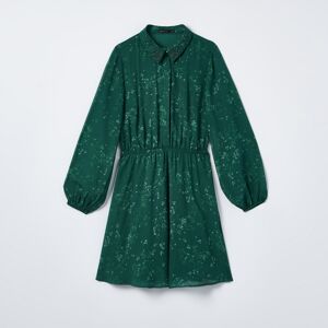 Mohito - Šifonové květované šaty - Zelená