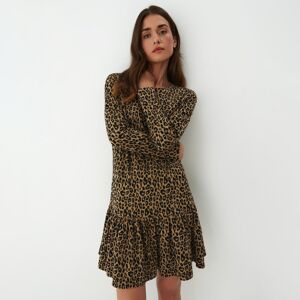 Mohito - Leopardí šaty - Béžová