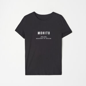 Mohito - Bavlněné tričko Eco Aware - Černý