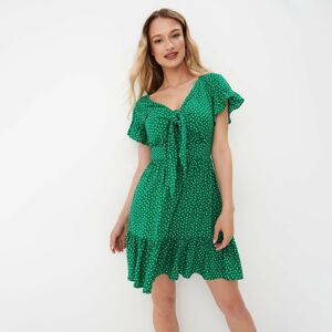 Mohito - Puntíkované šaty - Zelená