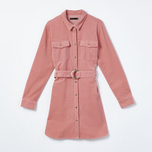 Mohito - Košilové šaty s páskem - Růžová