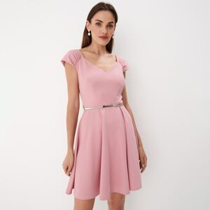 Mohito - Dámské šaty s páskem - Růžová