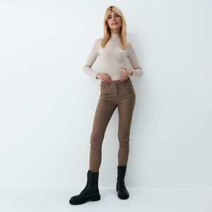 Mohito - Voskované kalhoty skinny - Béžová