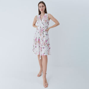 Mohito - Šaty s překládaným výstřihem Eco Aware - Růžová
