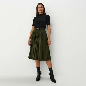 Mohito - Skládaná sukně - Khaki