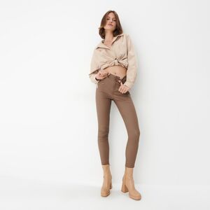 Mohito - Voskované kalhoty skinny - Béžová