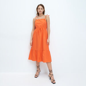 Mohito - Šaty s vázáním na ramenou Eco Aware - Oranžová
