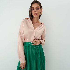 Mohito - Jednobarevná košile oversize - Krémová