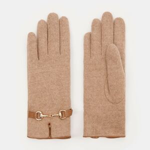 Mohito - Vlněné rukavice s aplikacemi - Béžová