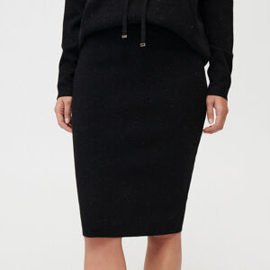 Mohito - Úpletová sukně s vysokým pasem - Černý