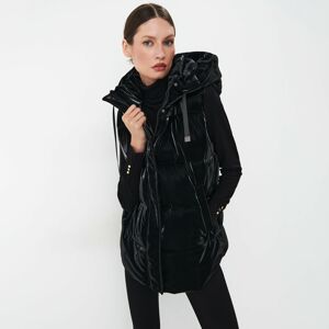 Mohito - Prošívaná vesta s kapucí - Černý