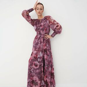 Mohito - Maxi šaty s květinovým vzorem - Hnědá