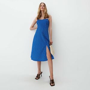 Mohito - Puntíkované midi šaty - Modrá