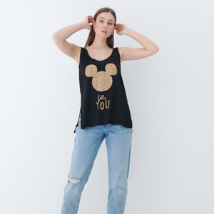 Mohito - Tričko Mickey Mouse - Černý