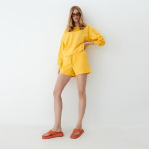 Mohito - Bavlněné šortky - Žlutá
