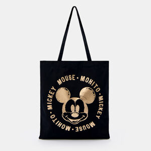 Mohito - Bavlněná nákupní taška Mickey Mouse - Černý