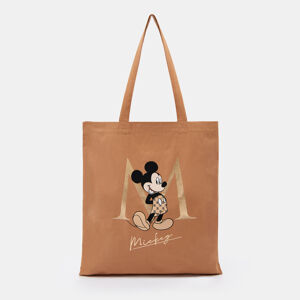 Mohito - Bavlněná nákupní taška Mickey Mouse - Béžová