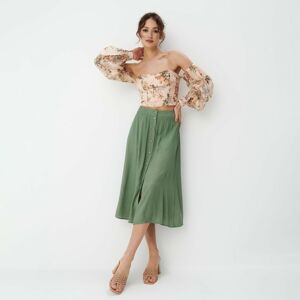 Mohito - Rozšířená midi sukně - Khaki