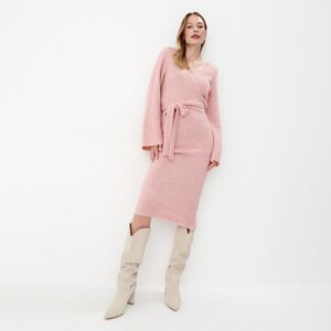 Mohito - Svetrové midi šaty - Růžová
