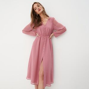Mohito - Růžové midi šaty - Růžová
