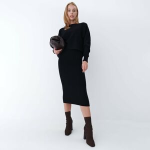 Mohito - Pleteninové šaty - Černý