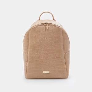 Mohito - Elegantní koženkový batoh - Béžová