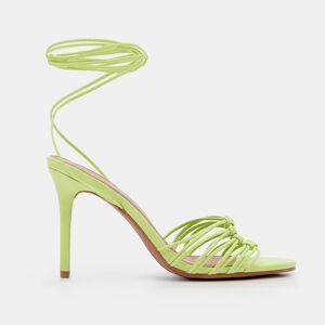 Mohito - Šněrovací sandály na širokém podpatku - Zelená