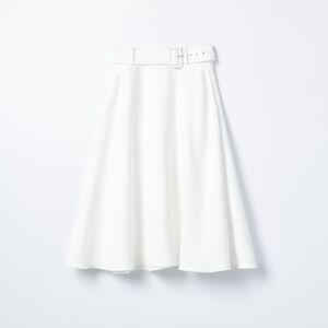 Mohito - Rozšířená sukně s páskem - Bílá
