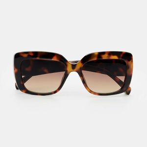 Mohito - Hranaté sluneční brýle - Hnědá