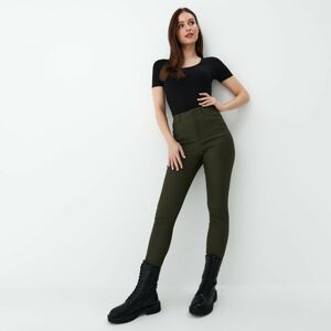 Mohito - Voskované kalhoty skinny - Zelená