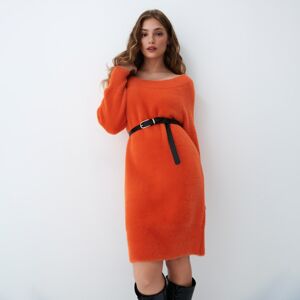 Mohito - Šaty s dlouhými rukávy - Oranžová