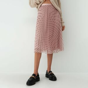 Mohito - Skládaná sukně midi - Růžová