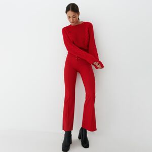 Mohito - Kalhoty flare - Červená