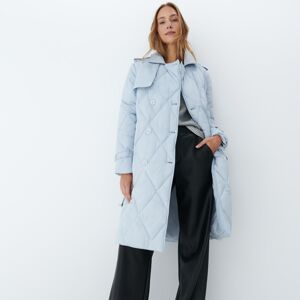 Mohito - Prošívaný kabát Eco Aware - Modrá