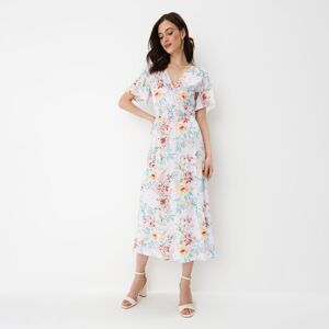Mohito - Květinové midi šaty - Růžová