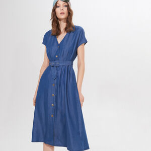 Mohito - Šaty z lyocellu Eco Aware - Modrá