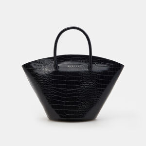 Mohito - Klasická kabelka z imitace krokodýlí kůže - Černý